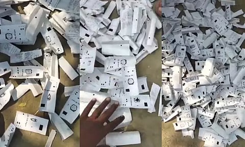 பீகார் முதல்கட்ட தேர்தலுக்கு பின்... சாலையில் கொட்டப்பட்டு கிடந்த விவிபாட் ஒப்புகை சீட்டுகள் - பரபரப்பு தகவல்