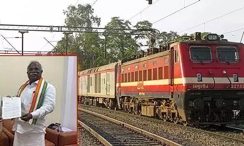 செங்கோட்டை- தாம்பரம் ரெயிலை தினசரி இயக்க வேண்டும்: மத்திய மந்திரிக்கு நெல்லை எம்.பி. மனு