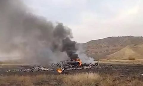 ராணுவ விமானம் மலையில் மோதி விபத்து - 20 பேர் பலி