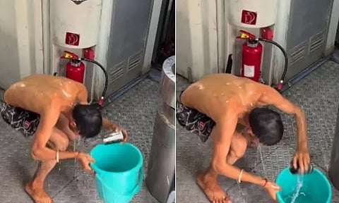 ரீல்ஸ் மோகம்; ஓடும் ரெயிலில் பயணிகளுக்கு நடுவே வாலிபர் செய்த செயல்