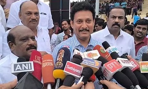 கொள்கை எதிரிகளை வீழ்த்த வேண்டிய கட்டாயம்: அமைச்சர் அன்பில் மகேஷ்