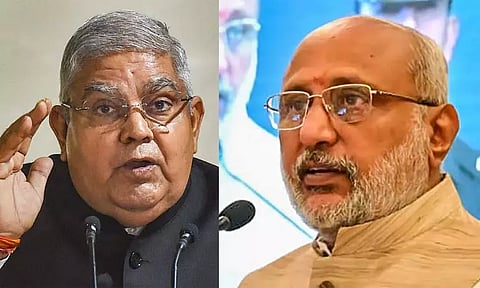 துணை ஜனாதிபதி சி.பி.ராதாகிருஷ்ணன் உடன் ஜெக்தீப் தன்கர் சந்திப்பு