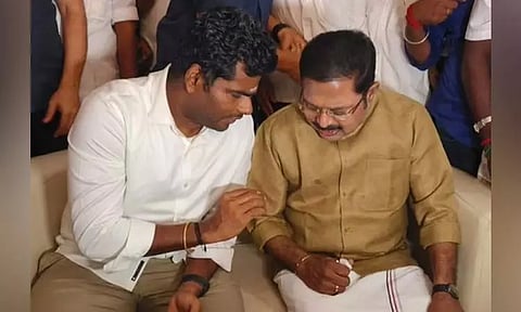 கரூரில் டிடிவி தினகரன் - அண்ணாமலை சந்திப்பு