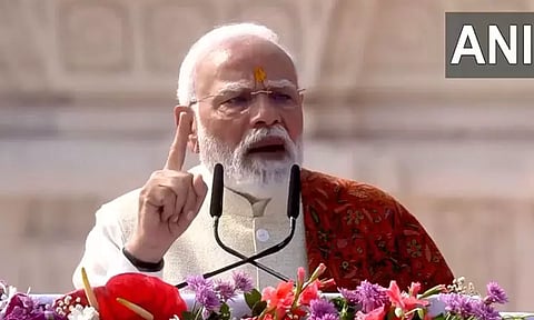 அயோத்தி ராமர் கோவிலில் ஏற்றப்பட்டுள்ள தர்மக்கொடி இந்திய நாகரிகத்தின் எழுச்சி - பிரதமர் மோடி