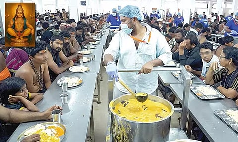 சபரிமலை கோவிலில் நாளை முதல் பக்தர்களுக்கான அன்னதான உணவில் மாற்றம்