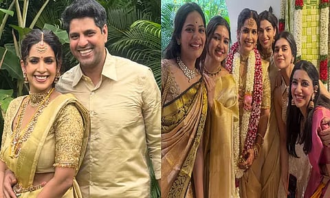 அனிருத்தா - சம்யுக்தா திருமணம்: புதிய இன்னிங்ஸ் தொடங்க வாழ்த்திய பாவனா