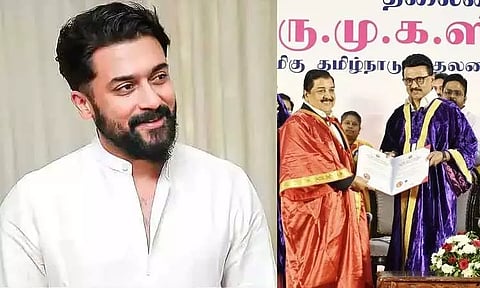 'சிவகுமார் அவர்களின் மகன்' என்பதே என்றைக்கும் எனக்கான அடையாளம்- நடிகர் சூர்யா நெகிழ்ச்சி பதிவு