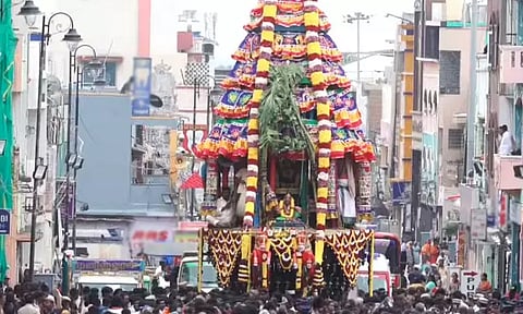 திருவண்ணாமலை அண்ணாமலையார் கோவில் தேரோட்டம்.. திரளான பக்தர்கள் பங்கேற்பு