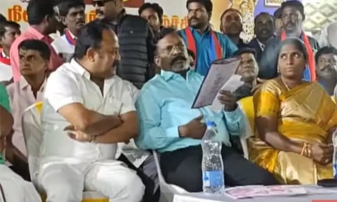 18 மணி நேரம் கட்சிப் பணி செய்கிறேன்; முதுகில் இரும்பு கம்பியை சொருகியது போல் வலி - திருமாவளவன் பேச்சு