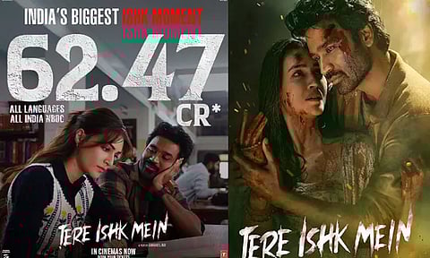 4 நாட்களில் ரூ.62 கோடி வசூலித்த தனுஷின் “தேரே இஷ்க் மெய்ன்”