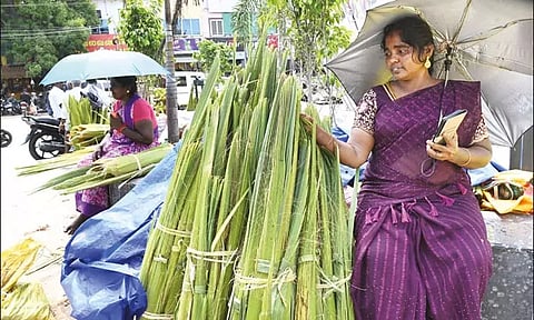 திருக்கார்த்திகை பண்டிகை.. தூத்துக்குடியில் பனை ஓலை விற்பனை விறுவிறுப்பு