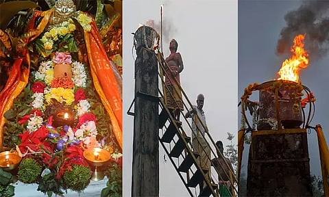 சிவன்மலையில் கார்த்திகை மகாதீபம் ஏற்றி வழிபாடு