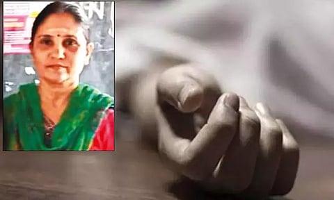 பட்டப்பகலில் நடுரோட்டில் பெண் குத்திக்கொலை - தலைமறைவான கணவருக்கு போலீசார் வலைவீச்சு