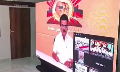 சட்டசபை தேர்தலில் தி.மு.க.வின் வாக்கு 2½ கோடியை தாண்டும் - மாவட்ட செயலாளர்கள் கூட்டத்தில் மு.க.ஸ்டாலின் நம்பிக்கை