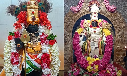 சிறப்பு அலங்காரத்தில் பாலமலை பாலசுப்பிரமணிய சுவாமி மற்றும் புகழிமலை பாலசுப்பிரமணிய சுவாமி