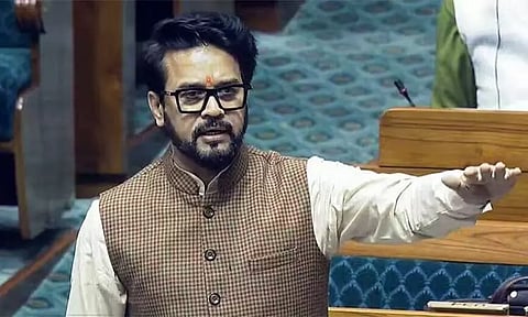 ‘தி.மு.க. அரசு இந்துக்களின் உணர்வுகளை புண்படுத்துகிறது’ - பா.ஜ.க. எம்.பி. அனுராக் தாக்கூர்