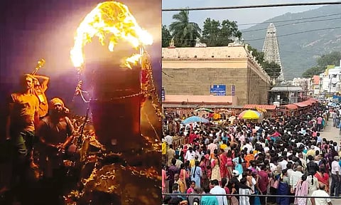 திருவண்ணாமலையில் மகா தீபக் காட்சி இன்றுடன் நிறைவு