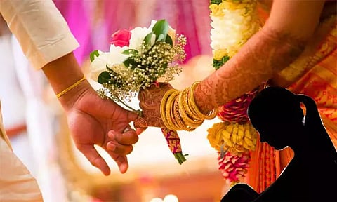 மனைவியின் கருவை கலைத்து விட்டு 2-வது திருமணத்திற்கு தயாரான காதல் கணவர்.. திருமண மண்டபத்தில் நடந்த பரபரப்பு