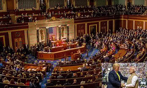 இந்தியா மீதான 50 சதவீத வரியை ரத்து செய்ய அமெரிக்க நாடாளுமன்றத்தில் எம்.பி.க்கள் தீர்மானம் தாக்கல்