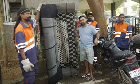 சென்னையில் இன்று 34.42 டன் பழைய பொருட்கள் பெறப்பட்டு அகற்றம்