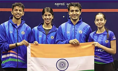 உலகக் கோப்பை ஸ்குவாஷ்: எகிப்தை வீழ்த்தி இந்திய அணி இறுதிப்போட்டிக்கு தகுதி