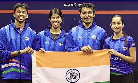 உலகக் கோப்பை ஸ்குவாஷ்: வரலாற்றில் முதல் முறை.. இந்திய அணி சாம்பியன்