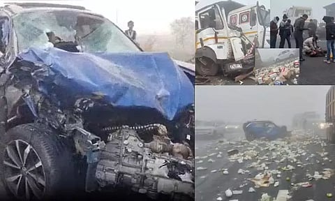 அரியானா: கடும் பனிமூட்டத்தால் அடுத்தடுத்து மோதிய வாகனங்கள் - 4 பேர் பலி