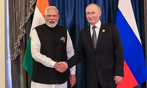 இந்தியாவுடனான ராணுவ ஒப்பந்த சட்டத்தில் ரஷிய அதிபர் புதின் கையெழுத்து