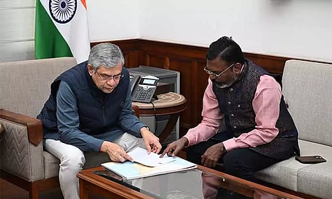 மத்திய ரெயில்வே மந்திரியுடன் திருமாவளவன் சந்திப்பு