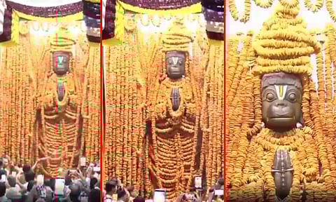 அனுமன் ஜெயந்தி: 1 லட்சத்து 8 வடை மாலையில் பக்தர்களுக்கு காட்சியளிக்கும் நாமக்கல் ஆஞ்சநேயர்