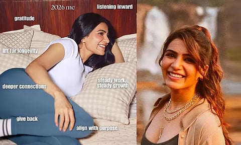 ’2026-ல் என்னுடைய தீர்மானம் இதுதான்’...உங்களுடையது என்ன?: கவனத்தை ஈர்த்த சமந்தாவின் பதிவு