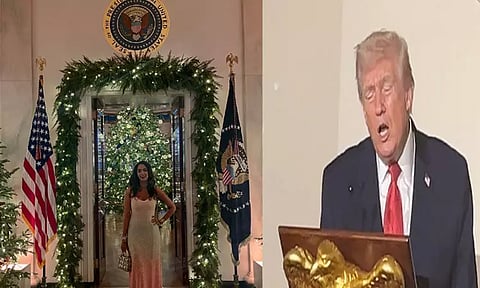 அமெரிக்க அதிபரின் கிறிஸ்துமஸ் விருந்தில் பங்கேற்ற இந்திய நடிகை