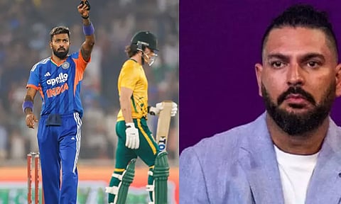 யுவராஜ் சிங்கின் வாழ்நாள் சாதனையை முறியடித்த ஹர்திக் பாண்ட்யா