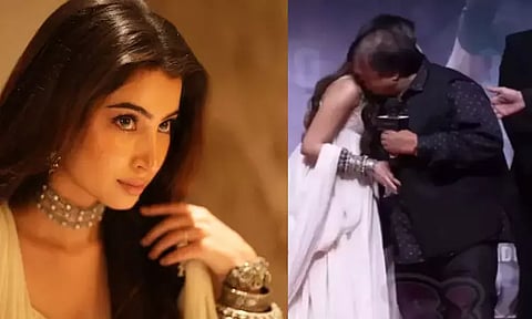 “துரந்தர்” பட நடிகையை முத்தமிட்ட சர்ச்சைக்கு பதிலடி கொடுத்த நடிகர்