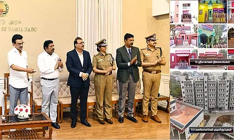 காவல், தீயணைப்பு துறைகள் சார்பில் ரூ.43.91 கோடி செலவில் கட்டப்பட்டுள்ள கட்டிடங்கள் - முதல்-அமைச்சர் திறந்து வைத்தார்