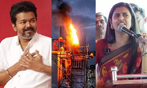 திருப்பரங்குன்றம் விவகாரம்: விஜய் கருத்து கூறாதது ஏன்? நடிகை கஸ்தூரி கேள்வி
