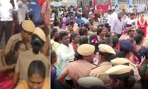 தலைமை செயலகத்தை முற்றுகையிட முயன்ற தூய்மை பணியாளர்கள் கைது