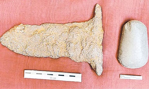 தென்பெண்ணை ஆற்றில் பழங்கால தொல்பொருட்கள் கண்டெடுப்பு