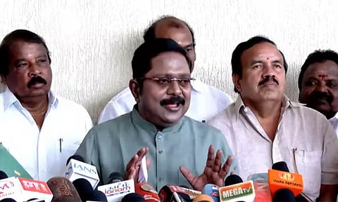 ‘கூட்டணிக்காக யாரும் எங்களுக்கு அழுத்தம் கொடுக்கவில்லை’ - டி.டி.வி.தினகரன்