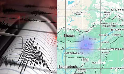 அசாமில் நிலநடுக்கம்; ரிக்டர் அளவில் 3.3 ஆக பதிவு
