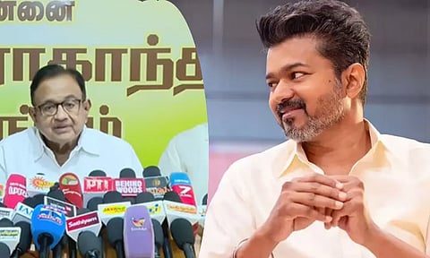 விஜய் உடன் காங்கிரஸ் கூட்டணியா? ப.சிதம்பரம் பதில்