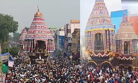 சிதம்பரம் நடராஜர் கோவிலில் ஆருத்ரா தரிசன விழா தேரோட்டம் கோலாகலம்