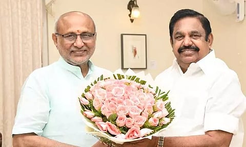 சி.பி.ராதாகிருஷ்ணனை சந்தித்த எடப்பாடி பழனிசாமி