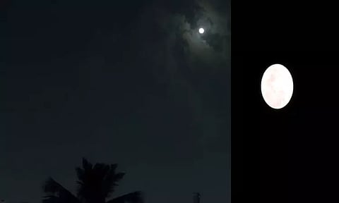 சென்னை உள்பட பல்வேறு நகரங்களில் தோன்றிய ஆண்டின் முதல் சூப்பர்மூன் நிகழ்வு