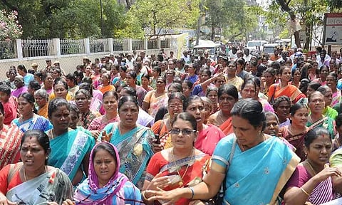 7-ந்தேதி வேலை நிறுத்த போராட்டத்தில் ஈடுபடப்போவதாக சத்துணவு பணியாளர்கள் அறிவிப்பு