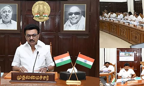 முதல்-அமைச்சர் மு.க.ஸ்டாலின் தலைமையிலான அமைச்சரவை கூட்டத்தில் ஓய்வூதிய திட்டத்திற்கு ஒப்புதல்