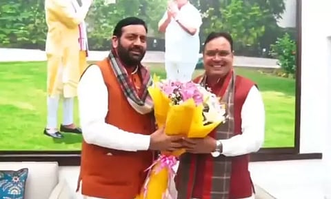 டெல்லி: மத்திய மந்திரி வீட்டில் அரியானா, ராஜஸ்தான் முதல்-மந்திரிகள் சந்திப்பு