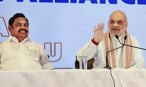 மத்திய மந்திரி அமித்ஷாவுடன் எடப்பாடி பழனிசாமி சந்திப்பு