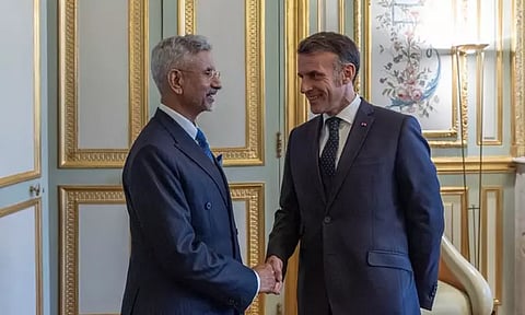 பிரான்ஸ் அதிபருடன் ஜெய்சங்கர் சந்திப்பு