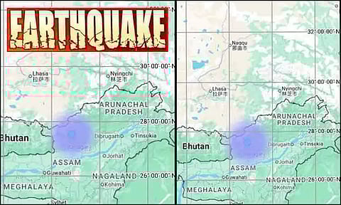 அருணாச்சல பிரதேசத்தில் ஒரே நாளில் அடுத்தடுத்து இரண்டு முறை நிலநடுக்கம்